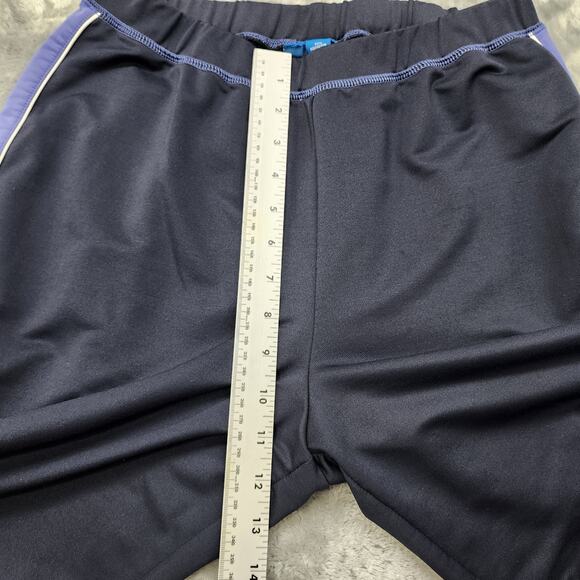Karen Scott Sport Pants Womens S Blue Purple Side Stripe Fleece Lined Straight - Picture 6 of 9
